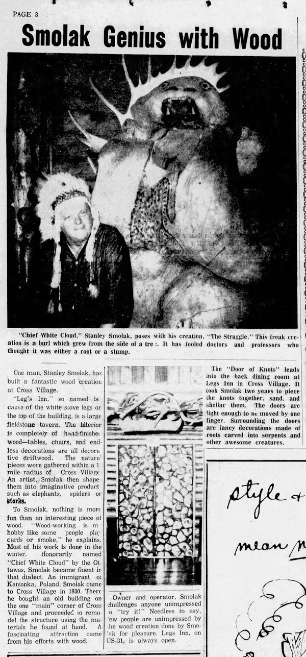 Legs Inn - July 9 1962 Article